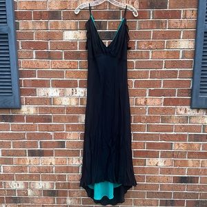 Vintage Tessuto black women dress size Large